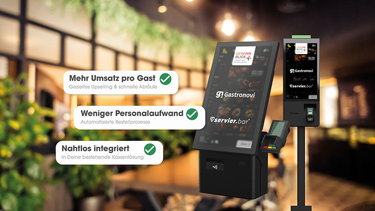Self-Ordering bietet Gastronomiebetrieben die Möglichkeit Serviceabläufe zu optimieren und Mitarbeiter gezielt zu entlasten. Foto: Gewinnblick